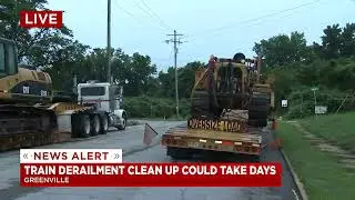 Train derailment clean up could take days