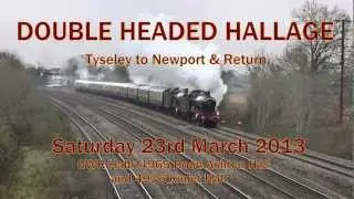 Halls 4965 & 4936 'Double Headed Hallage' - Tyseley to Newport 23/03/2013