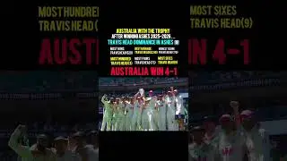 Australia won 4-1 Ashes 🔥 ❤️ ||Travis head  ⭐️ performance 🤫#Ashes#ausvseng#winner