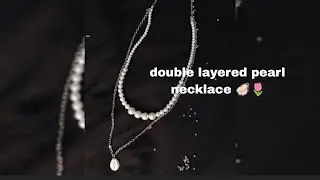 Double layered pearl necklace 🌷✨ #handmadejewelery #diy #beadedjewelery