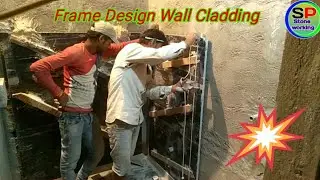 How to fix stone cladding to wall// Italian stone cladding design