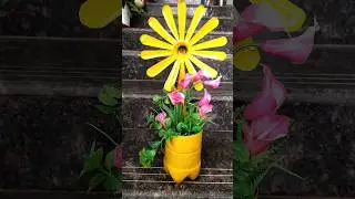 Recycling Plastic cool drink sprite bottle to a beautiful planter pot craft home garden decor ideas