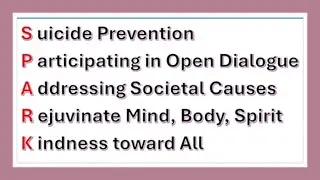 SPARK Suicide Prevention Event - September 21, 2024