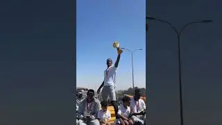Millions of fans came for the trophy parade #senegal #football #soccer #afcon2025 #senegal #fyp