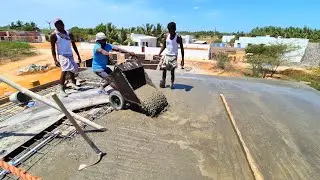 Roof Slab Concrete_How To Build A Durable House Roofing Concrete Made by Cement|Roof Construction