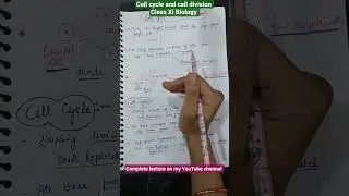 Cell cycle & cell division#class11biologyncert#cbse#neet#biology#medical#aktbiology#class11biology