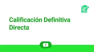 Planilla Calificaci&oacute;n Definitiva Directa