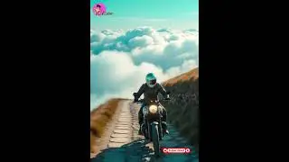 biking in nature🥰  रंगीन आसमान 🥰 रंगीन बादल #shortfeeds #viralvideo #viral