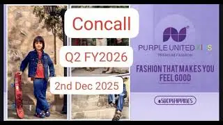 Concall Q2 FY 26 Purple United Sales Ltd 2nd Dec 2025 ppt in desc #PurpleUnited Sales Ltd