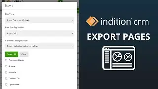 How to Export from your CRM (Exporting Grid Info) | Indition CRM