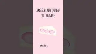 choses &agrave; faire quand tu t'ennuies prt : 2 #idee#coiffure #cheuveuxlong #cute #aesthetic