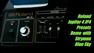 Vintage Roland Jupiter 4 JP4 Presets Demo with Strymon Blue Sky Reverb Pedal