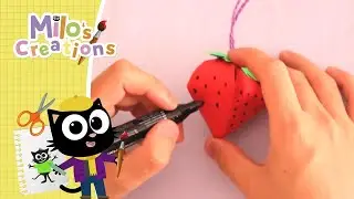 Crafty Fun with Milo! Let&rsquo;s Make a Paper Strawberry! | Milo's Creations