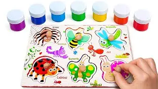 Create Cute Bugs 🐝 Drawing & Clay Puzzle Fun
