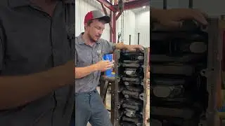 Short block assembly and piston cooling nozzles! #peterbilt #caterpillar #dieselmechanic #repair