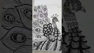 Peacock mandala art | #art #mandala #mandalaart #drawing #peacock #ytshorts #shorts #aesthetic #cute
