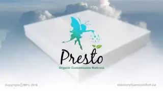 Presto Organic Dunlop Customizable Mattress / 100% Natural Latex