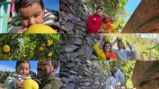Hum gaye Nani ke gaon🏡 Malte lene aur gaon ki sair karne 🍊🏕