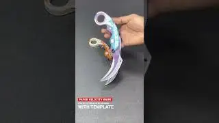 Valorant Velocity Knife | Paper Craft that Impress #valorant #velocityknife #papercraft #origami