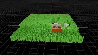 Playing around with geometry nodes, dynamic paint and Vertex weight proximity modifiers