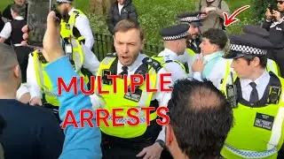 MASSIVE Police Presence At Speakers Corner With Tensions HIGH