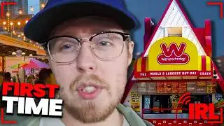 Midnight Hot Dogs at Wienerschnitzel 🌭(Trying Every Menu Item)
