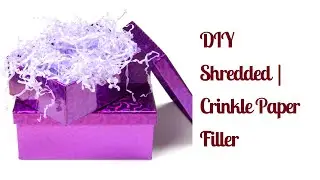 How to Make Shredded Crinkle Paper at Home Using Only Paper | Easy DIY Gift Box Filler
