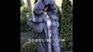 Parka jacket with luxurious fur Bluefrost from.