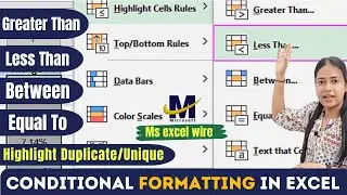 conditional formatting in excel | find duplicates in excel @msexcelwire