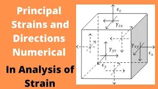 Principal Strains & Principal Planes in Analysis of Strain