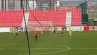 Gol de Cervero de penalti Mirand&eacute;s 1-1 Osasuna B