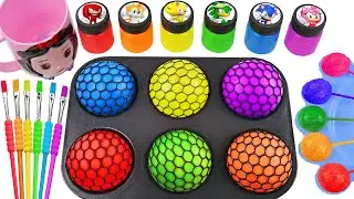 Oddly Satisfying Video l Making DIY 6 Crazy Maguc Gummy Slime Balls SPRUNKI Egs Unpacking Candy ASMR