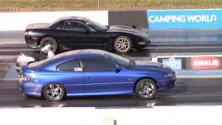 C5 Corvette Z06 vs Camaro SS & Pontiac GTO 1/4 Mile