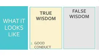 Who is Wise Among You? James 3:13-18