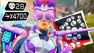 INCREDIBLE VALKYRIE 28 KILLS & 4700 DAMAGE GAME (Apex Legends Gameplay)