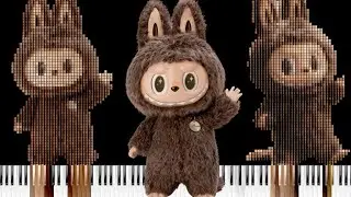 Coke Duck &ndash; Labubu Song (Piano Tutorial + MIDI Art Animation) #piano #animation #pianomusic