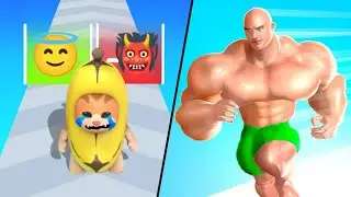 Muscle Rush | Epic Banana Run / All Level Gameplay: Android,iOS - New APK Update