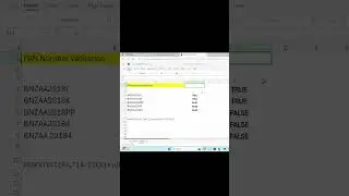 Regular Expression Excel Function Validation Pattern Type