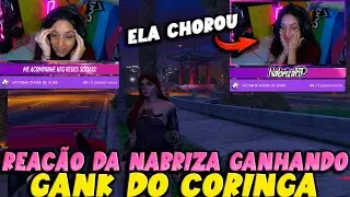 REAÇÃO DA NABRISA RECEBENDO O GANK DO CORINGA, ELA SE EMOCIONOU 🥺😭❤