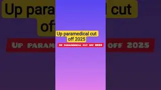 up Cpet result out || up paramedical cut off 2025#exam#update #tips