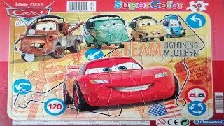 Disney Pixar Cars Lightning Mcqueen Awesome Puzzle Learning Educational Kids Toys Jigsaw