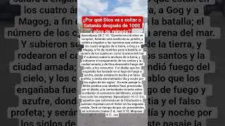 &iquest;Por qu&eacute; Dios va a soltar a Satan&aacute;s despu&eacute;s de 1000 a&ntilde;os de reinado?