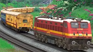 WAP4 WITH UTKRISHT EXPRESS TRAIN | BUMPY RAILROAD | Train Simulator | Railwork | NTG GAMING