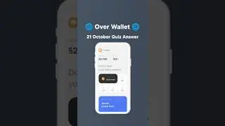 🌐 Over Wallet Quiz Answers Today #overwallet #overprotocol #crypto #shorts #short
