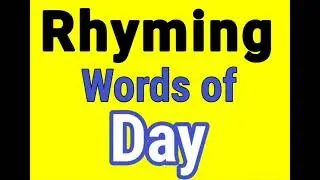Day rhyming words | Rhyming words of Day | Day ka rhyming word | Rhyming Words