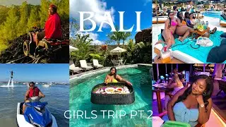 BALI VLOG Pt 2 🌺 Girls Trip 2023 |Beach Clubs & Uluwatu| Black Girl Edition