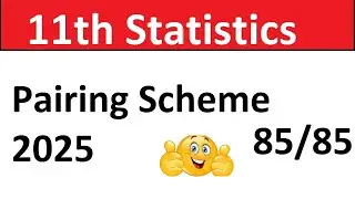 11th statistics pairing scheme, for punjab boards ics part 1
