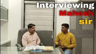 Interview of Mahesh Kenjale sir | Sahyadri tutorials | Jay phadtare |