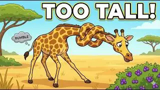 George's BIG Problem: Being TOO TALL for Breakfast! 🦒😲 Read Aloud Story for Kids