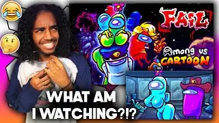Among US FAIL, a Cartoon Parody of Among Us Reaction | Among Us | Among us Funny Parody Reaction